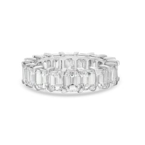 18k white gold eternity band - 10369