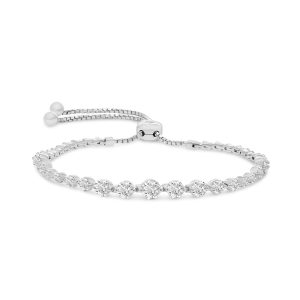 14k yellow gold diamond bracelet. - 10861