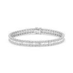 18k white gold diamond bracelet. - 11038