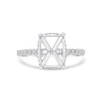 18k white gold diamond ring. - 10070