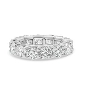 14k white gold eternity band. - 10548