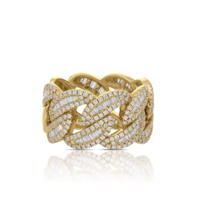 18k rose gold diamond cocktail ring. - 10133