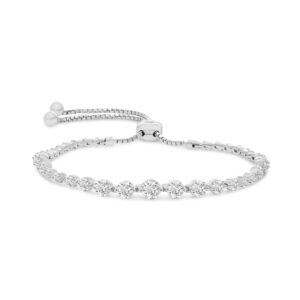 14k yellow gold diamond bracelet. - 10861