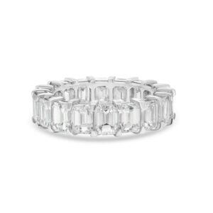 18k white gold eternity band - 10369