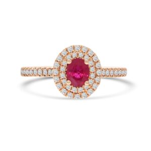 14k yellow gold diamond and colored stone ring. - 10586
